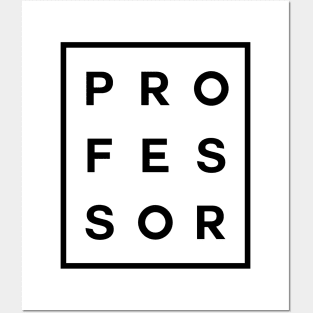 Professor Boxed (Black) Posters and Art